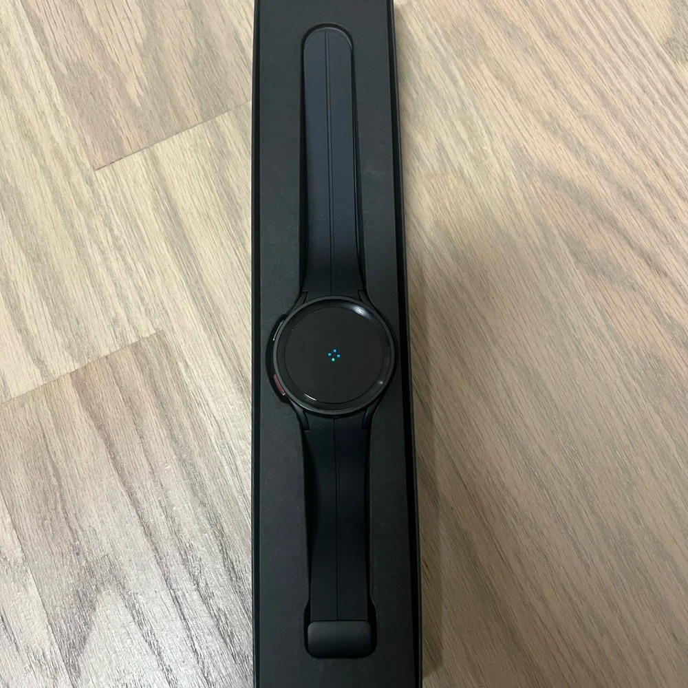 NEW Samsung Black Galaxy Watch 5 PRO Titanium Case